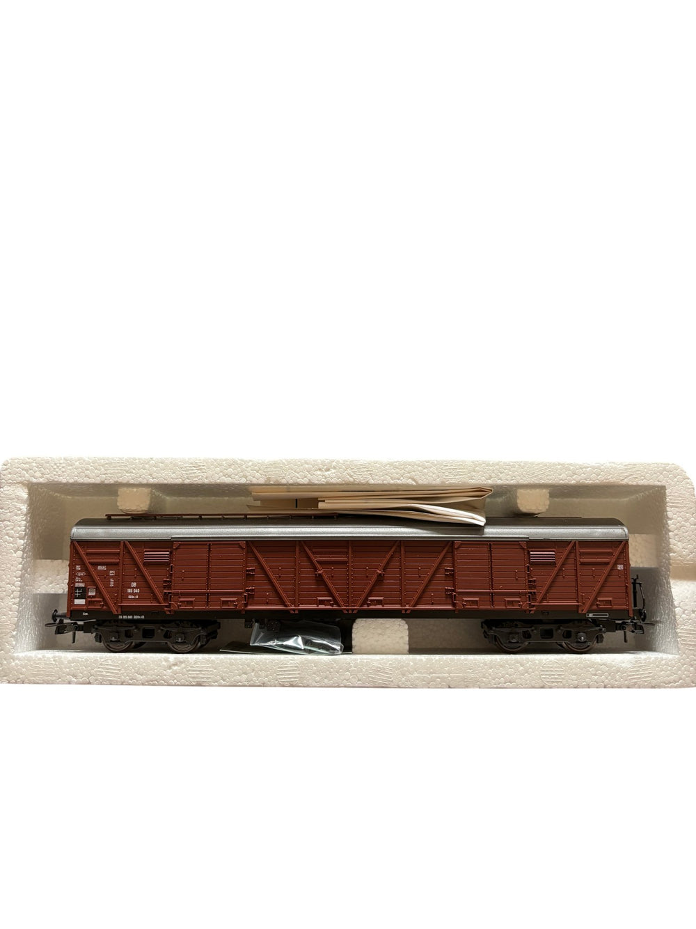 Roco Model Train Brown Boxcar - Think Vintage ltd