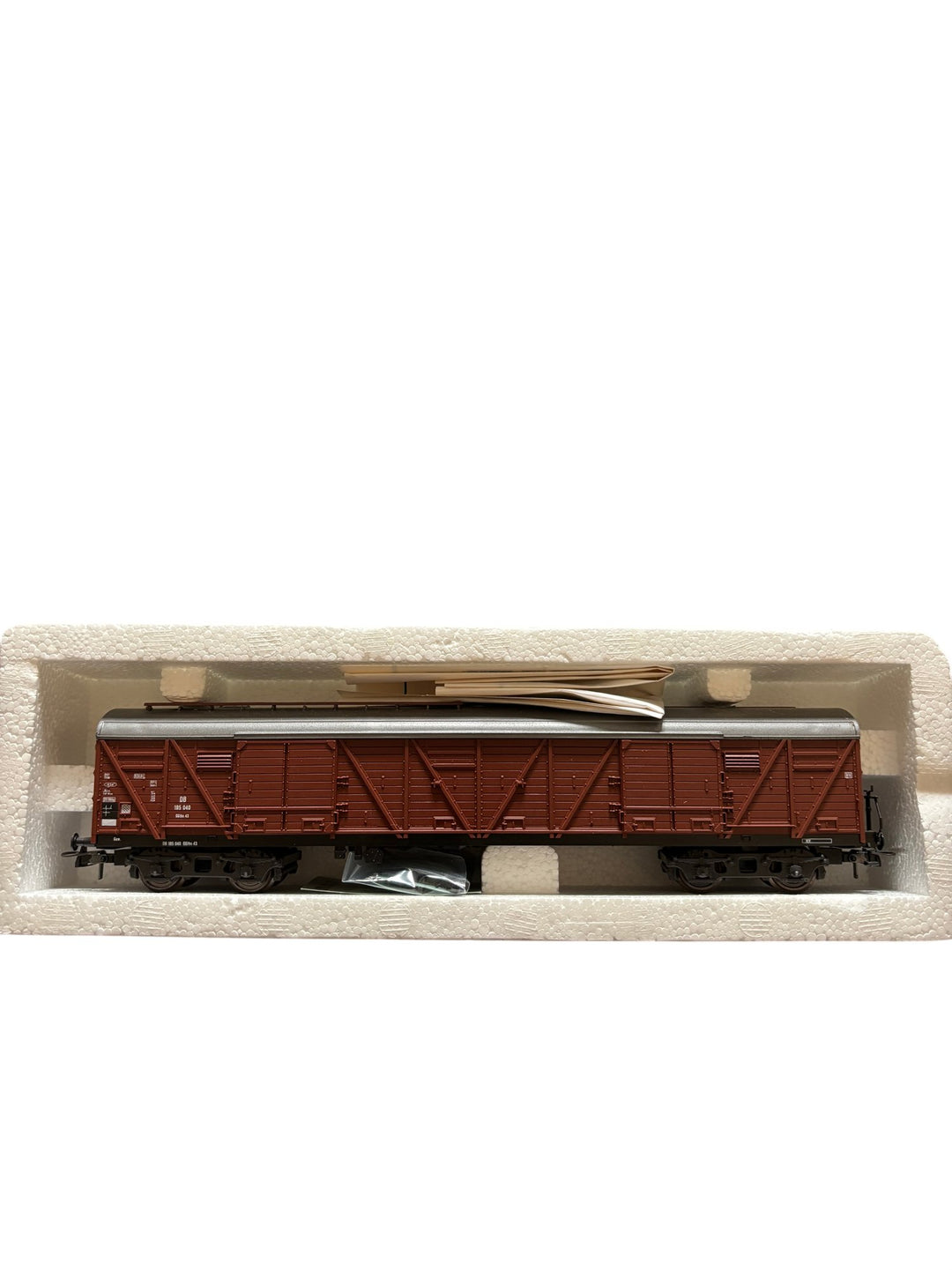 Roco Model Train Brown Boxcar - Think Vintage ltd
