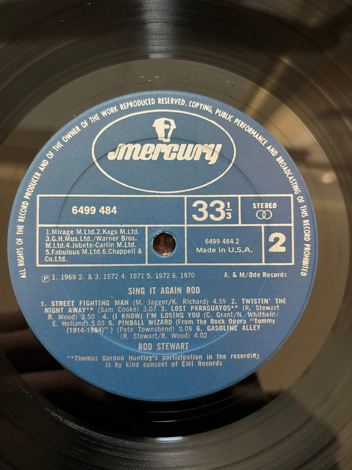 Rod Stewart Sing It Again Vinyl Record - Good - Think Vintage ltd