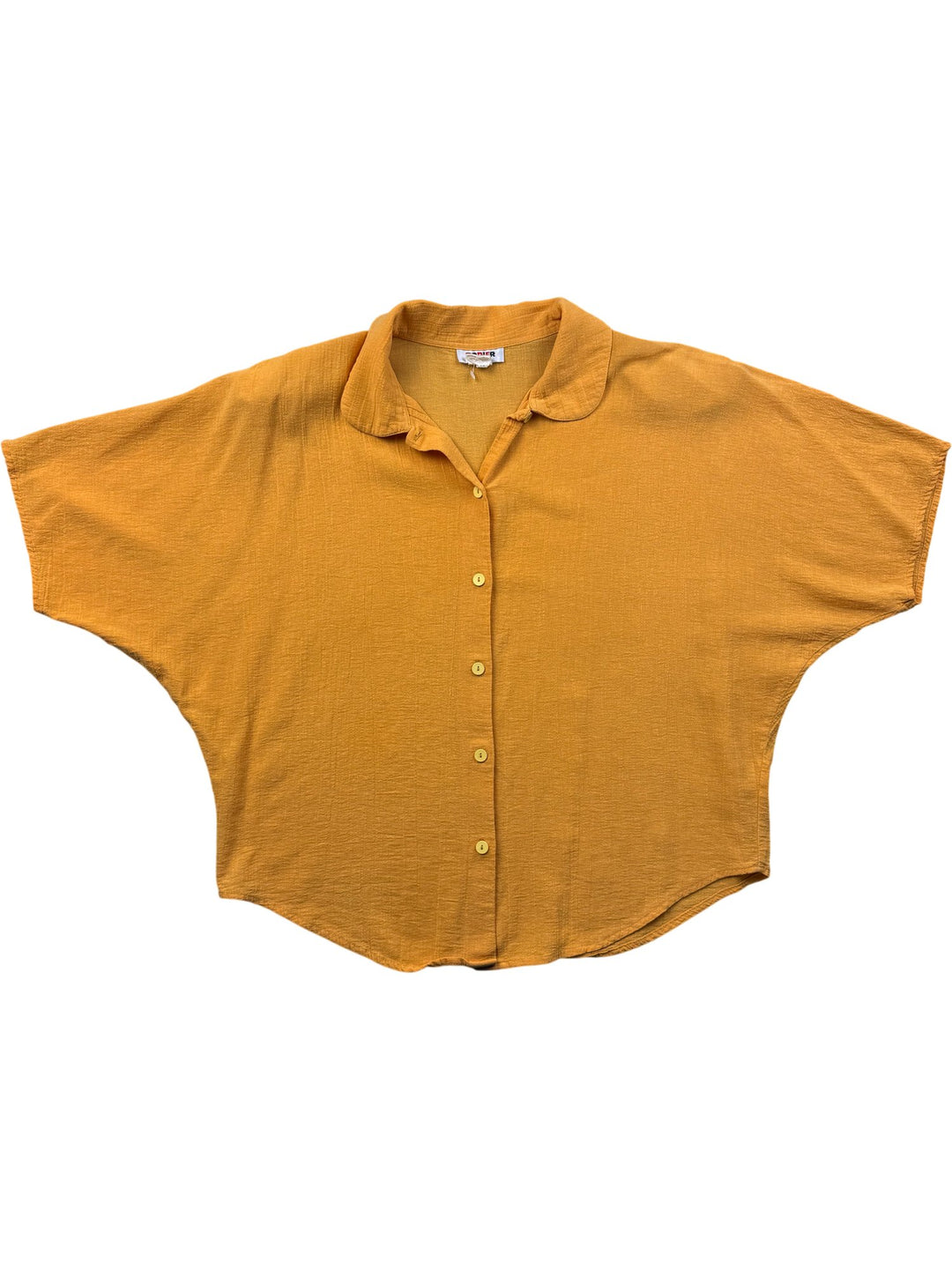 Rodier Mustard Button-Up Blouse - M/L