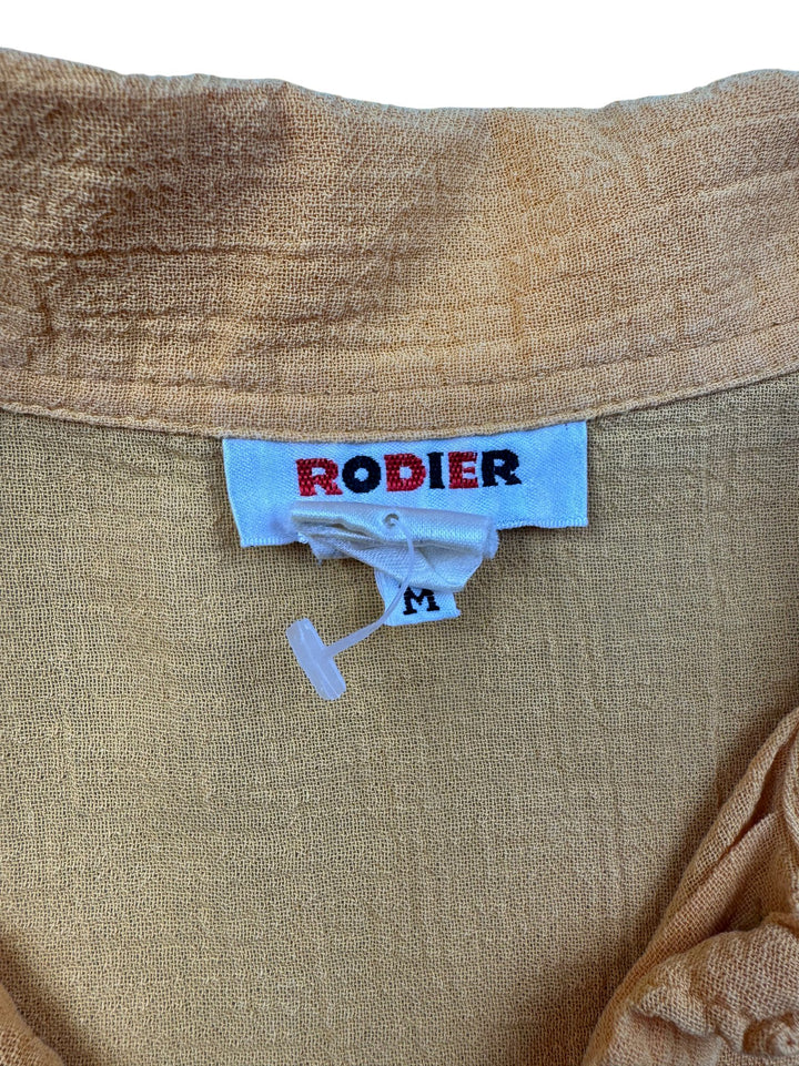Rodier Mustard Button-Up Blouse - M/L