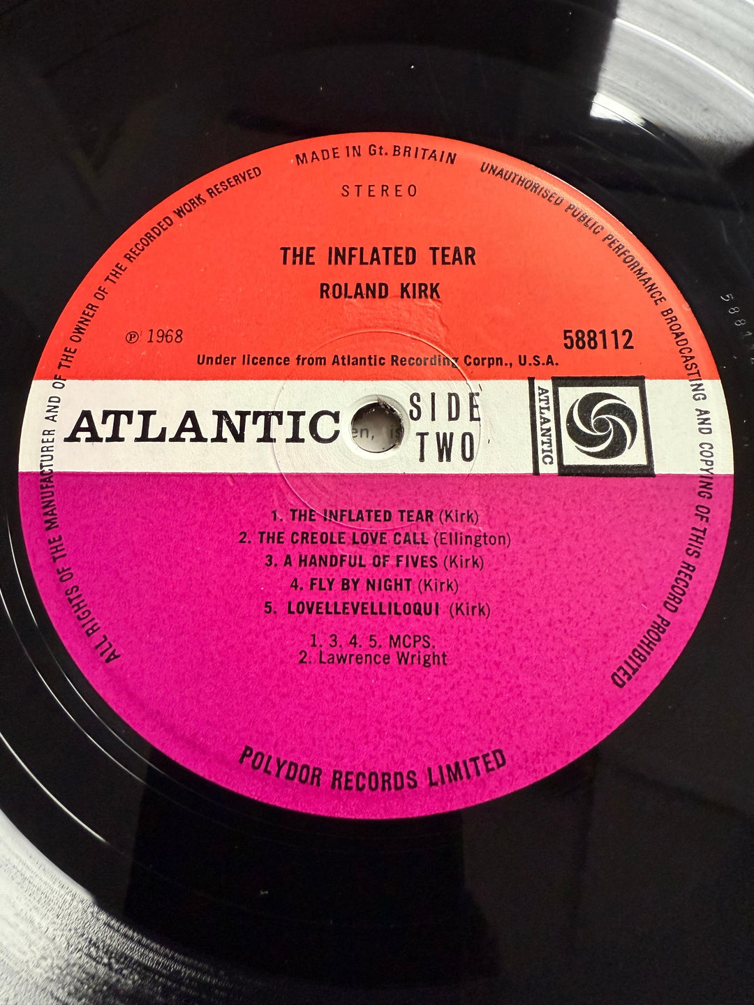 Roland Kirk The Inflated Tear Vinyl Record - Think Vintage Online Ltd