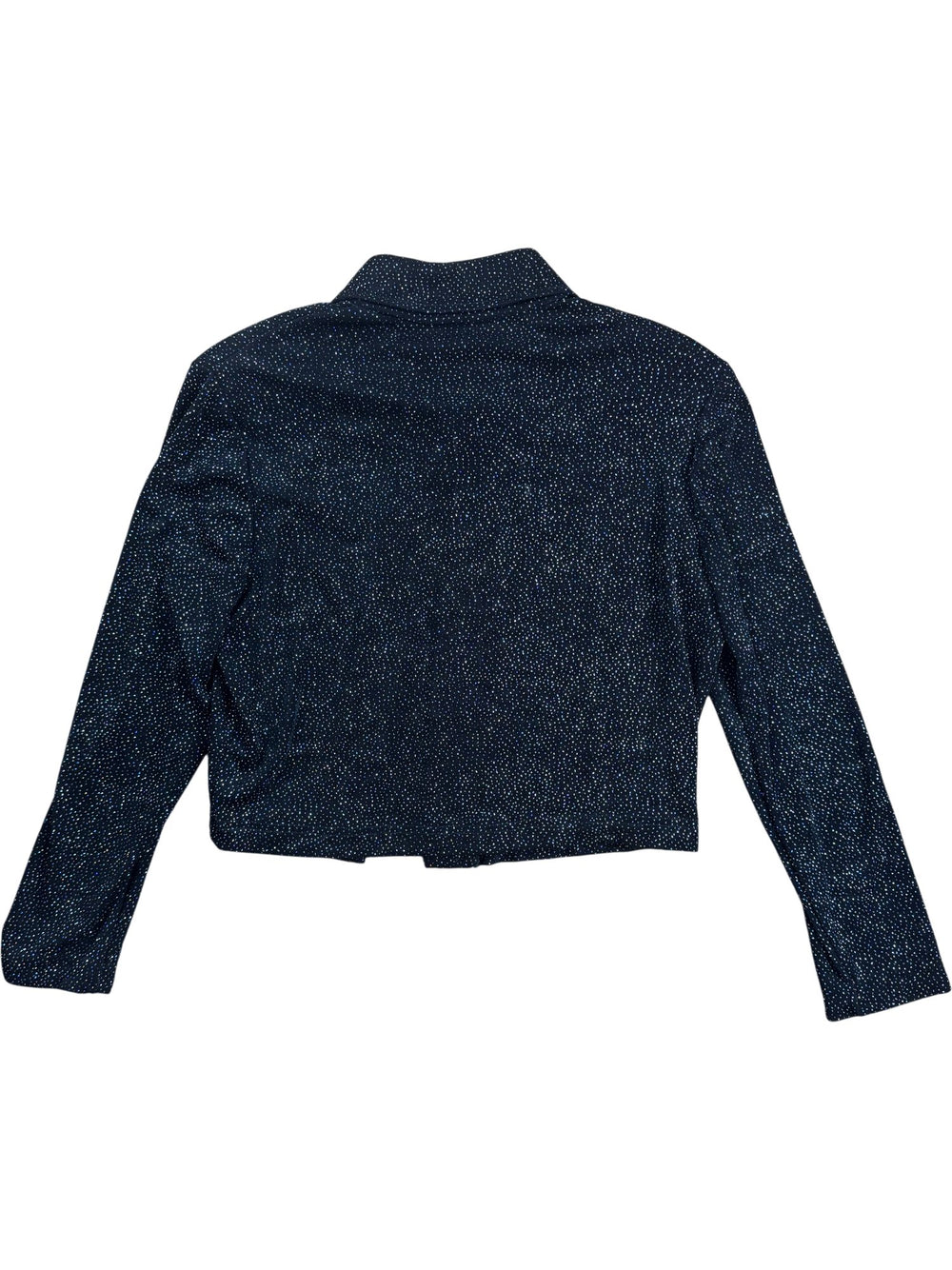 Ronni Nicole Black Glitter Jacket - S - Think Vintage ltd