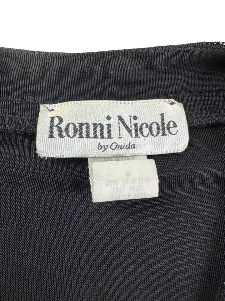 Ronni Nicole Geometric Patterned Jacket - M - Think Vintage ltd