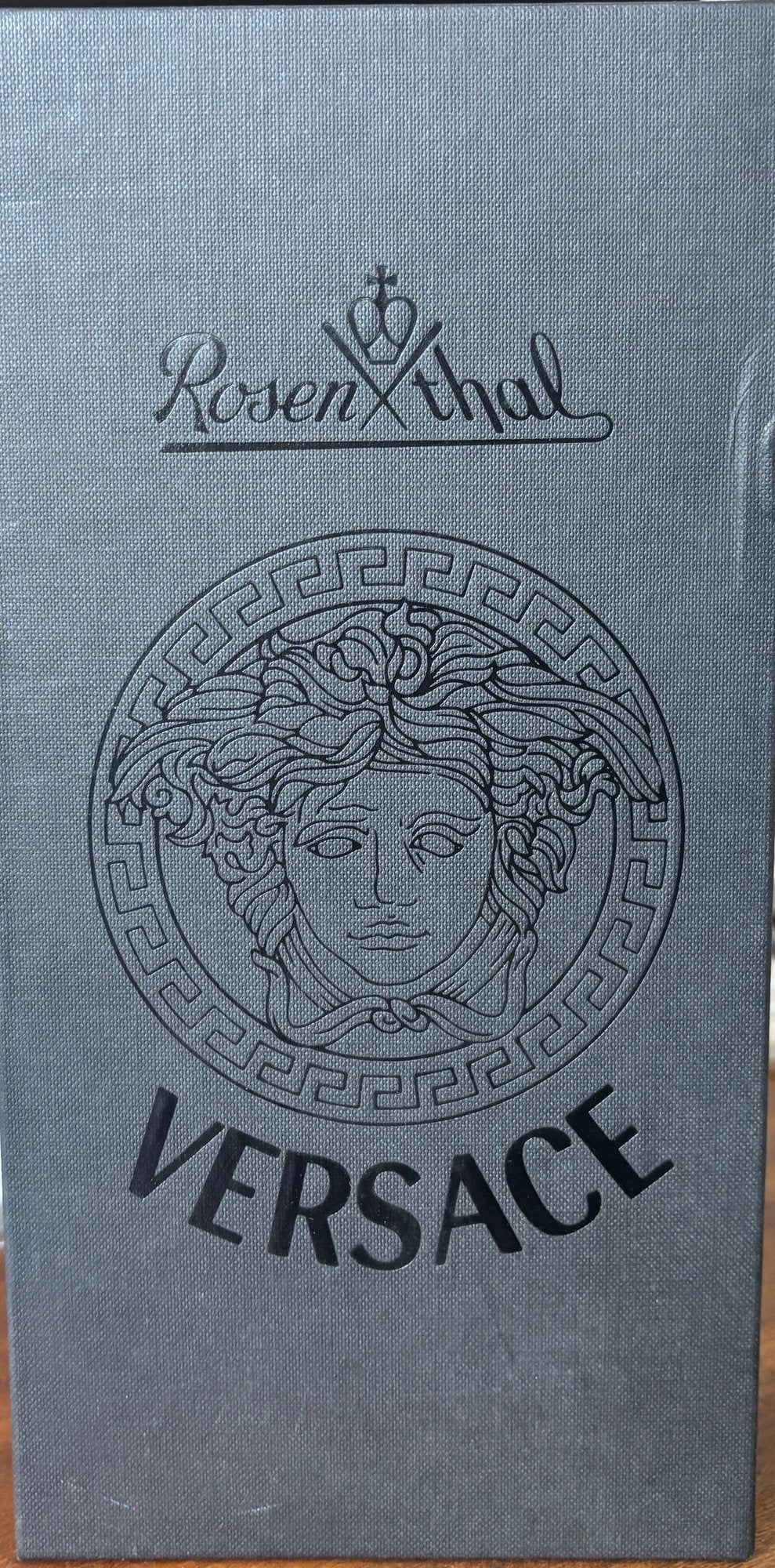 Rosenthal Versace Medusa Gorgona Candleholder 20cm Glass Collectable - Think Vintage ltd