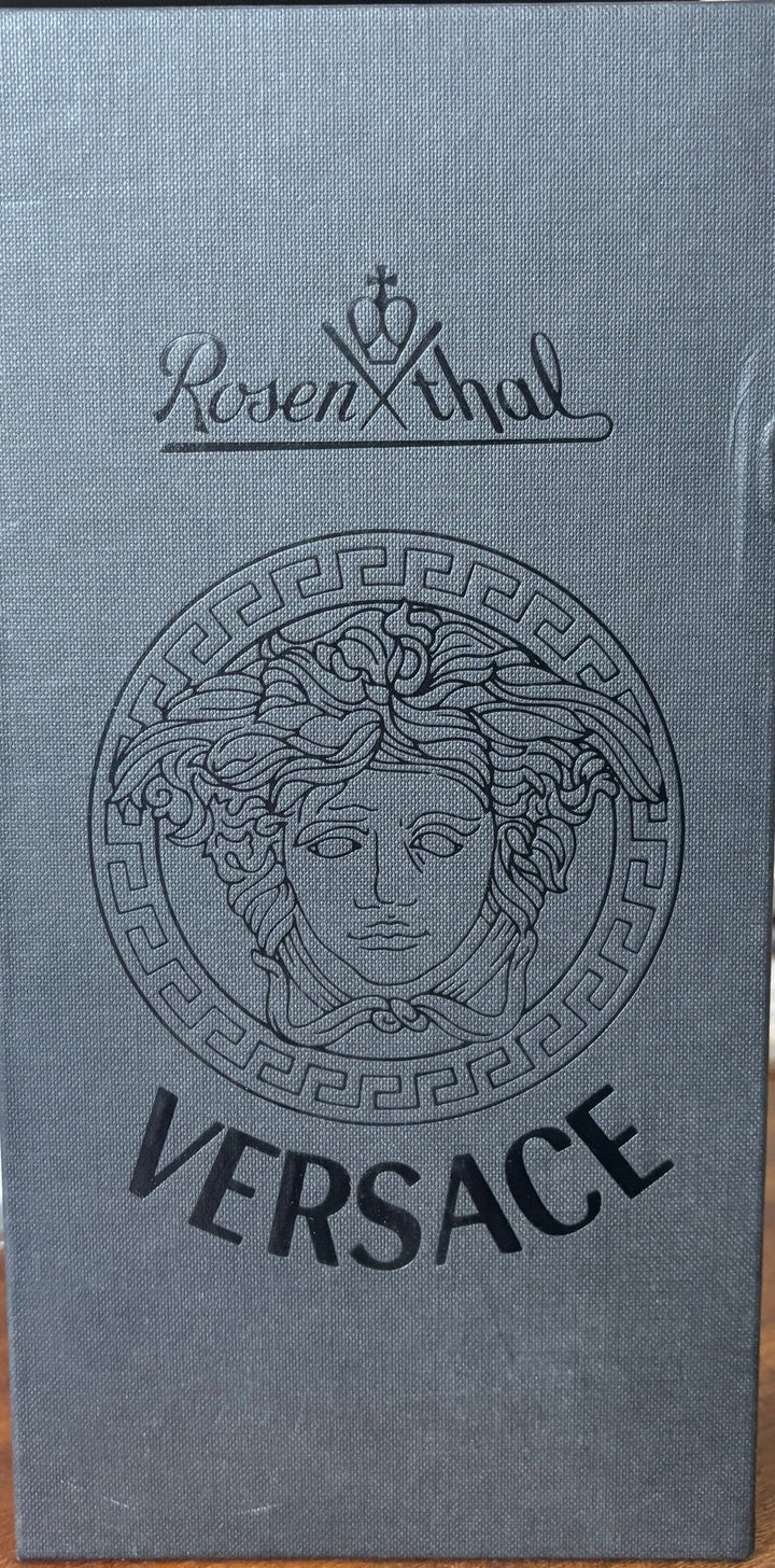Rosenthal Versace Medusa Gorgona Candleholder 20cm Glass Collectable - Think Vintage ltd