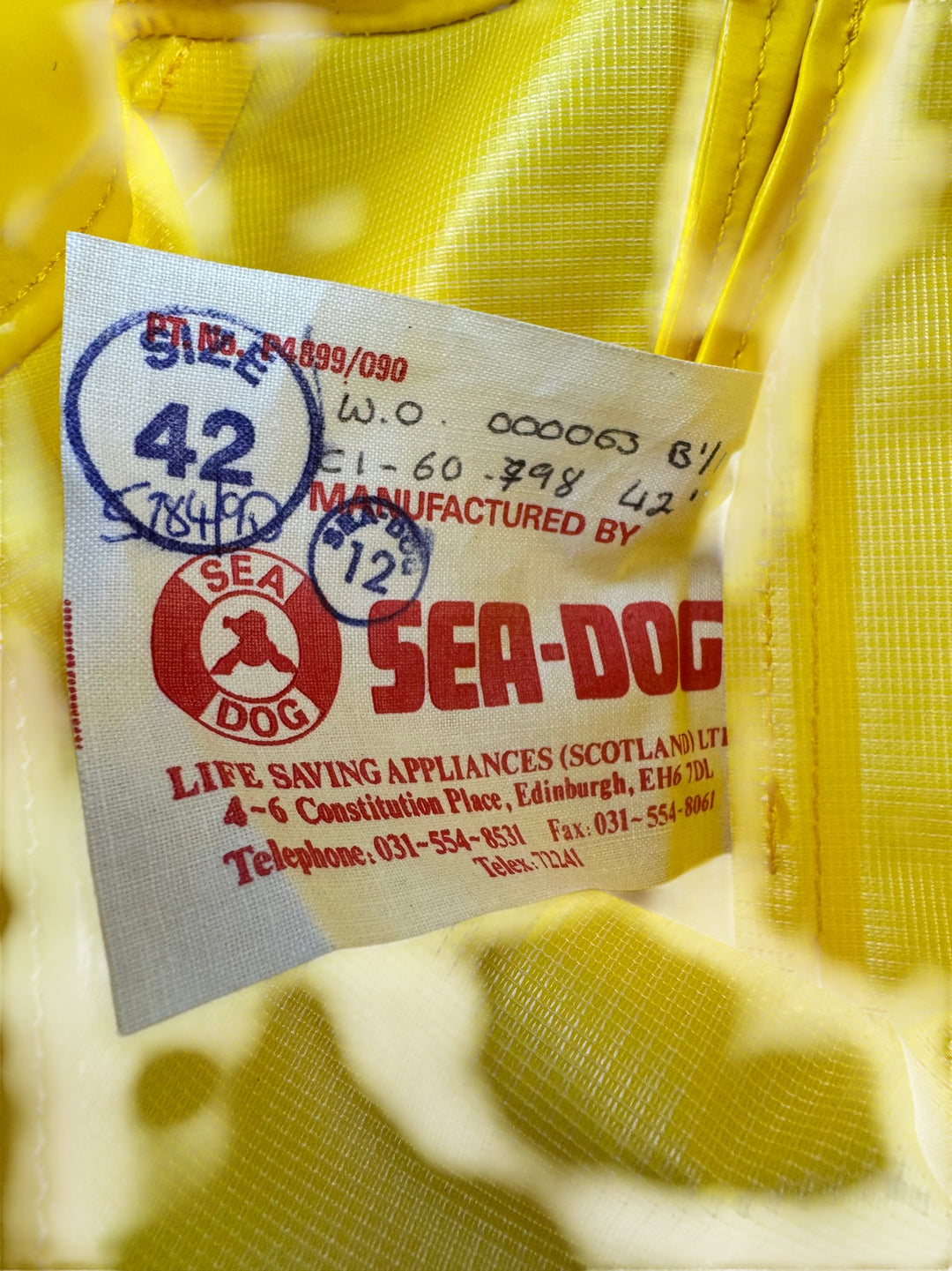 Rotrax Sea-Dog Yellow Waterproof Cape - Think Vintage ltd