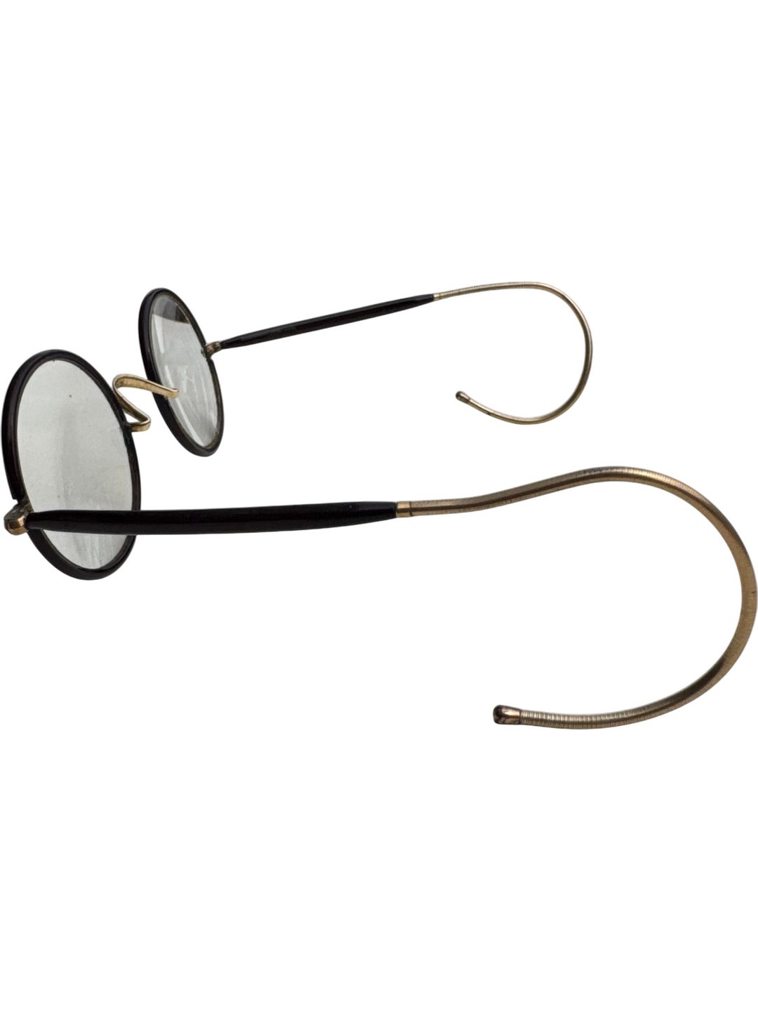 Round Pince-Nez Eyeglasses with Metal Frame - Think Vintage