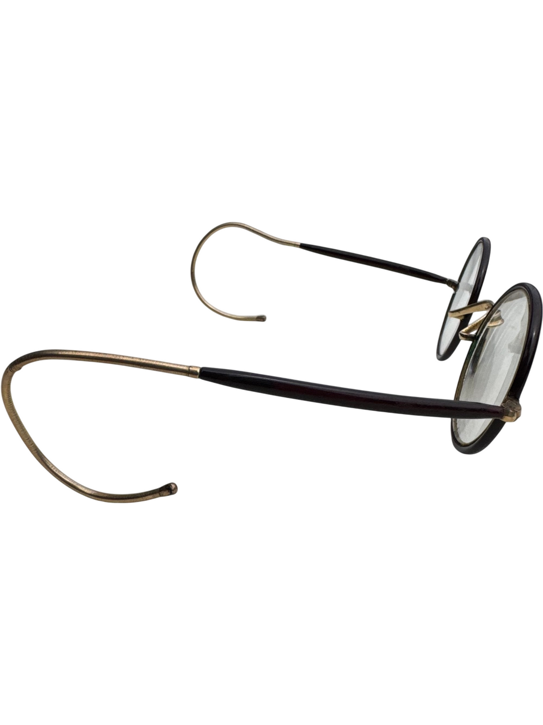 Round Pince-Nez Eyeglasses with Metal Frame - Think Vintage