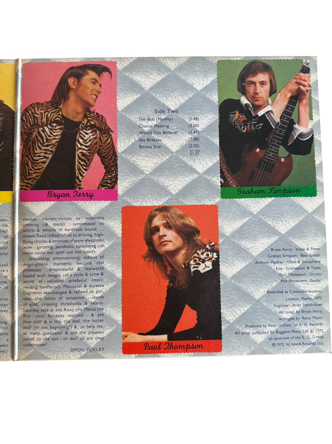 Roxy Music Debut Album LP Record - Good - Think Vintage ltd