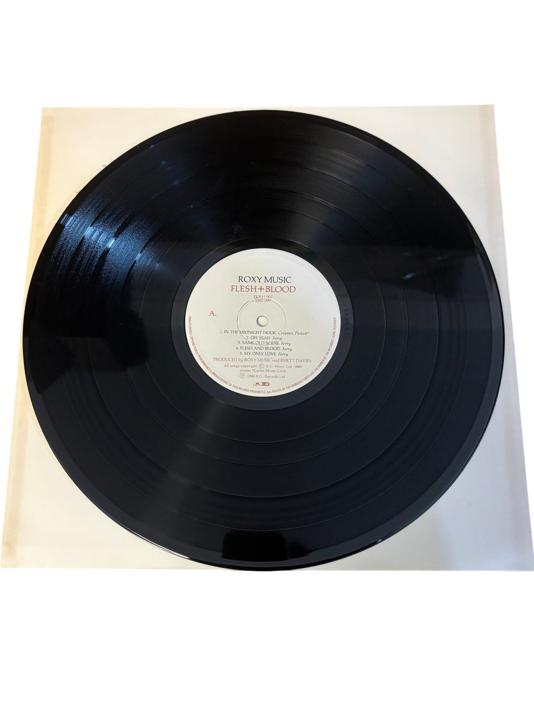 Roxy Music Flesh + Blood Vinyl Record - Good - Think Vintage ltd