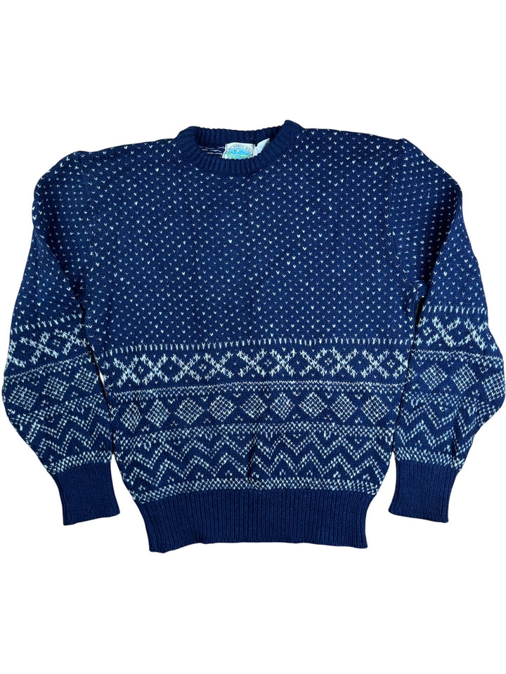 Royal North Mills Wool Patterned Sweater - XL