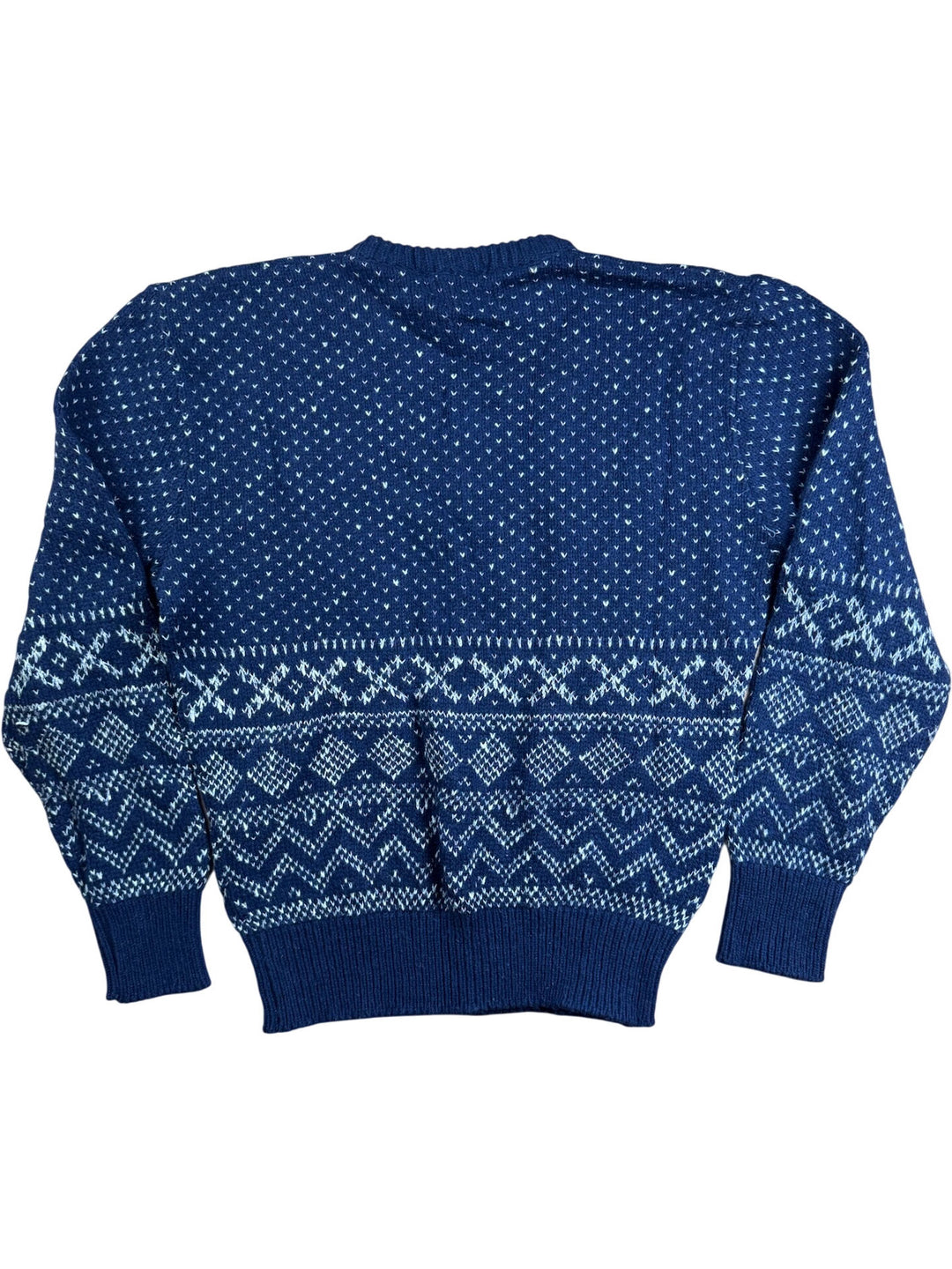 Royal North Mills Wool Patterned Sweater - XL