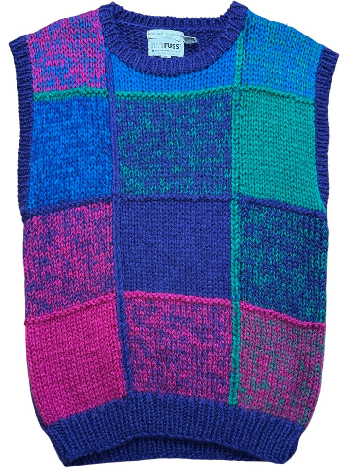 Russ Multicolor Knit Sleeveless Vest - M/L