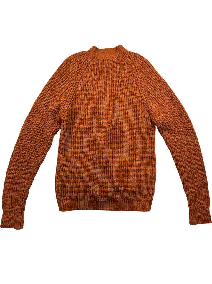 Rust Wool Cardigan - Think Vintage Online Ltd