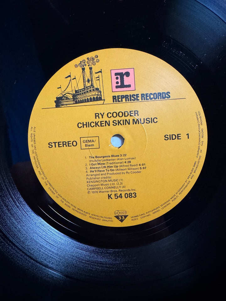 Ry Cooder Chicken Skin Music Vinyl - Very Good+