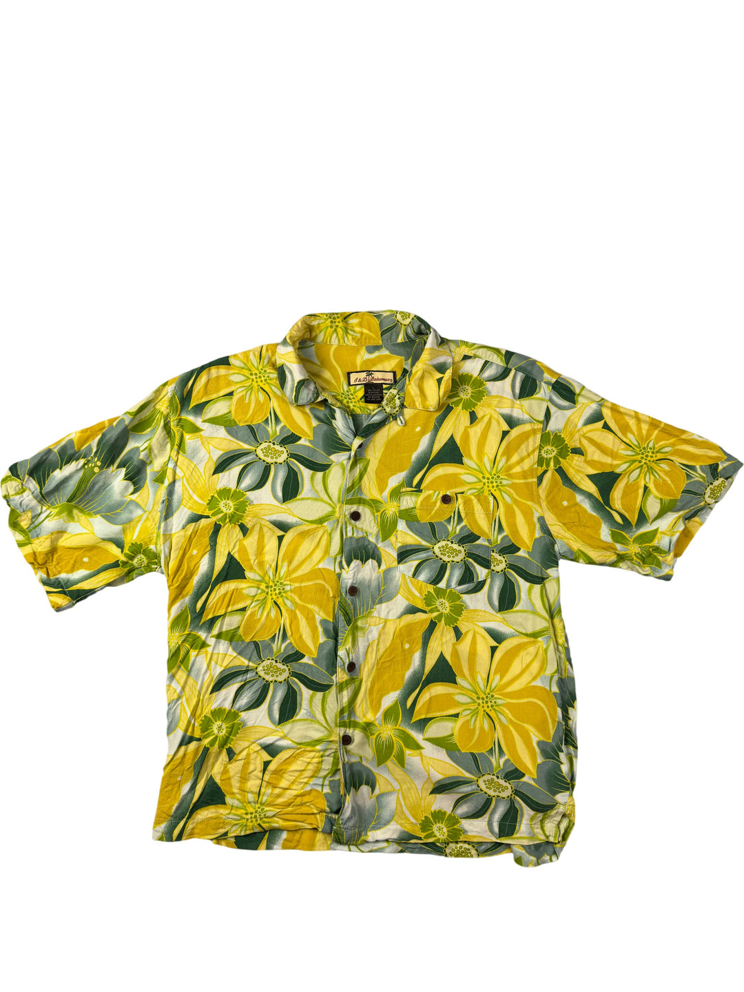 S&D Bahamas Floral Short Sleeved Shirt - Think Vintage