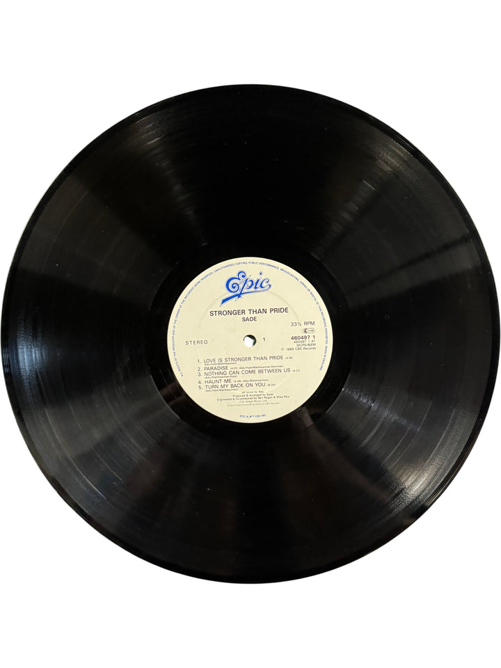 Sade Stronger Than Pride Vinyl Record - Think Vintage Online Ltd