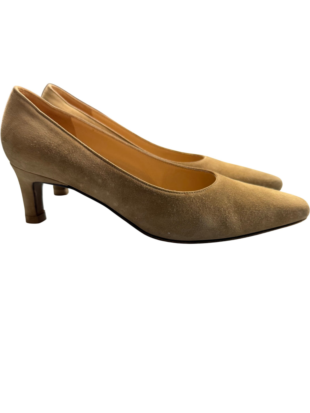 Salvatore Ferragamo Suede Heels - Think Vintage Online Ltd