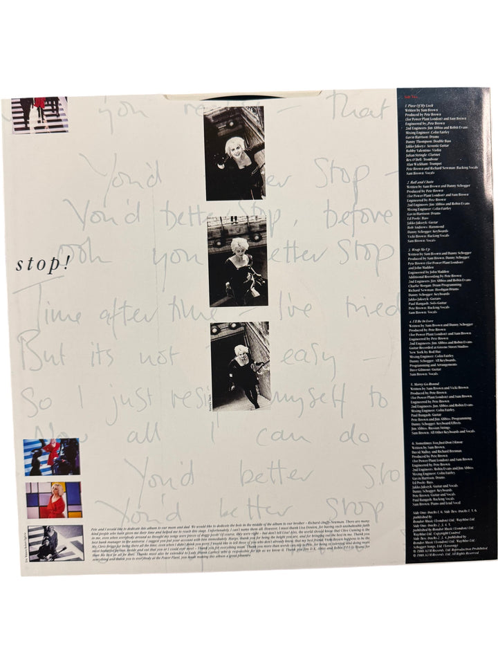 Sam Brown Stop Album LP Record - Think Vintage ltd