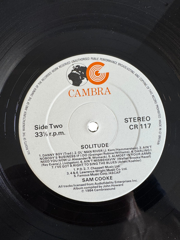 Sam Cooke Double Album Solitude - Good - Think Vintage ltd