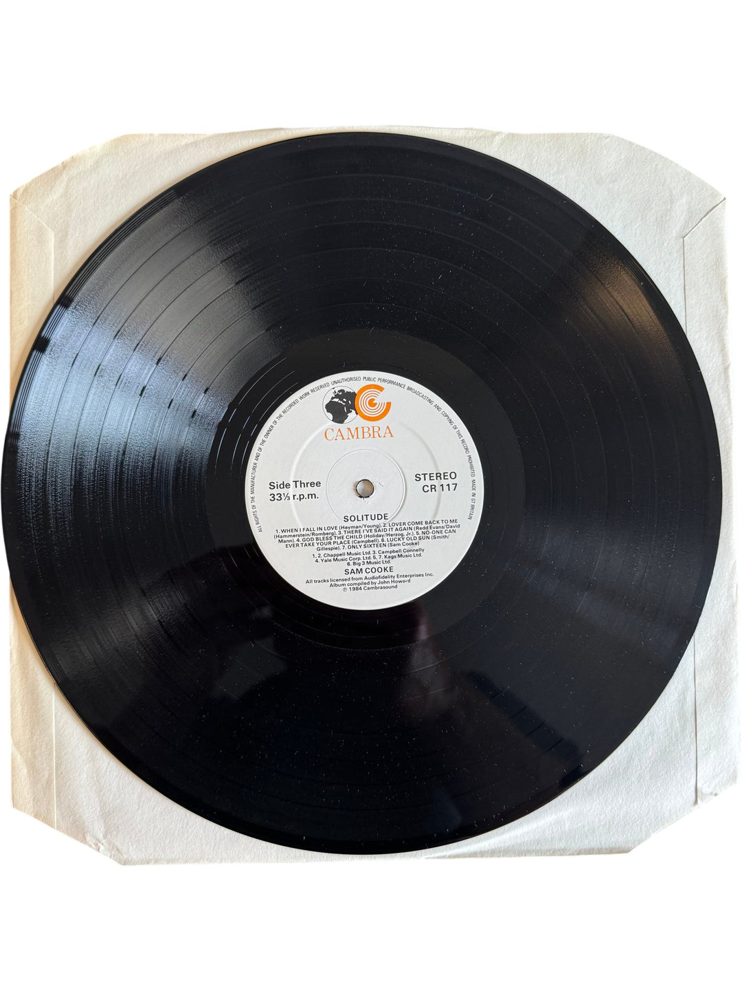 Sam Cooke Double Album Solitude - Good - Think Vintage ltd