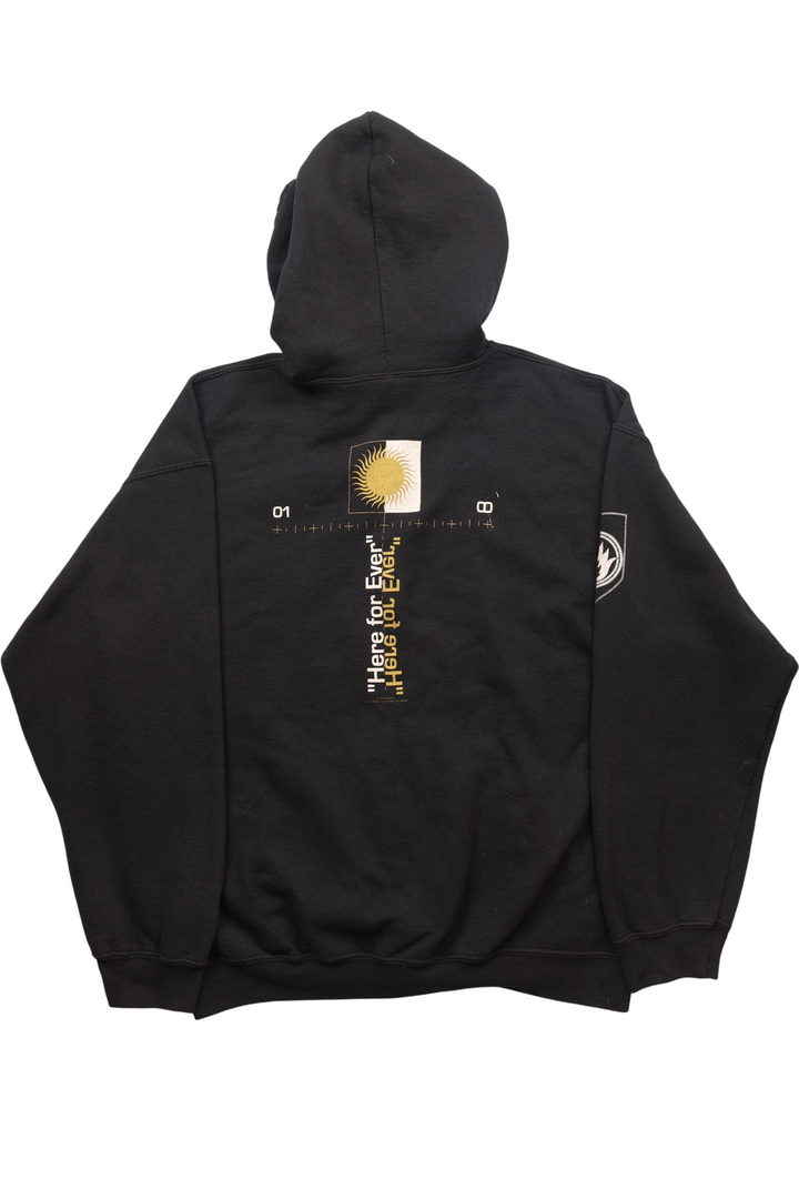 Samael Black Zip-Up Hoodie - XL - Think Vintage ltd