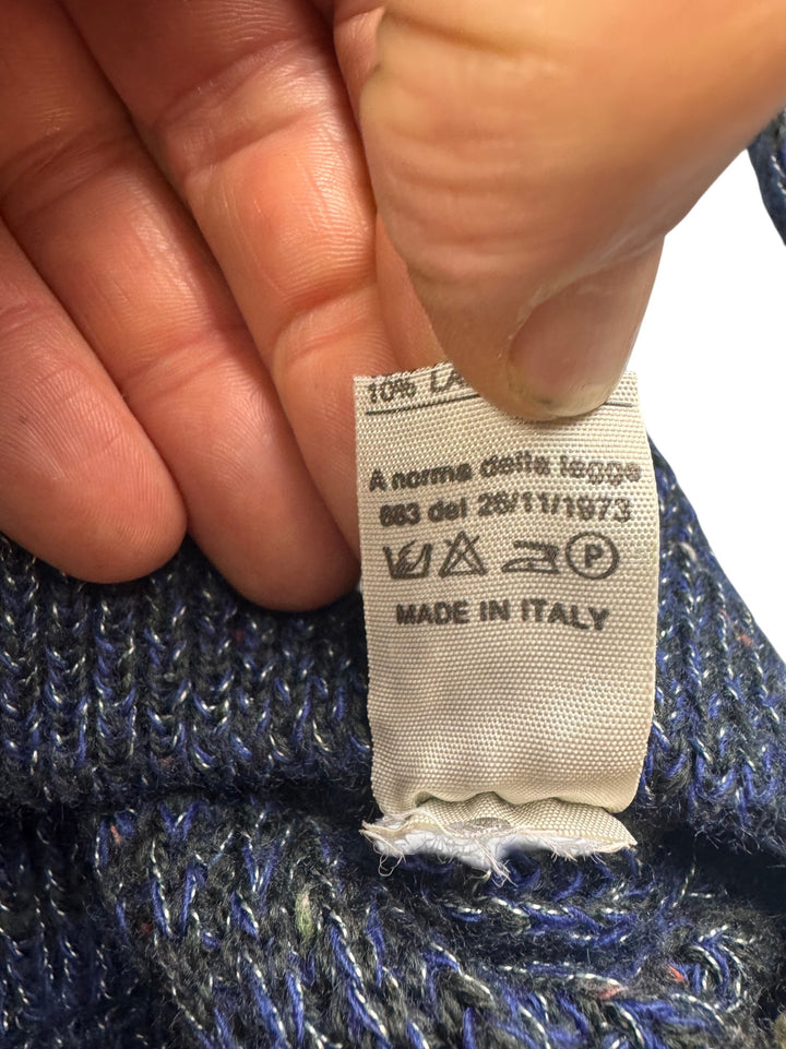 San Valentino Ribbed V-Neck Sweater - Think Vintage ltd