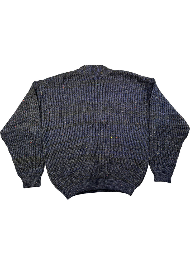 San Valentino Ribbed V-Neck Sweater - Think Vintage ltd