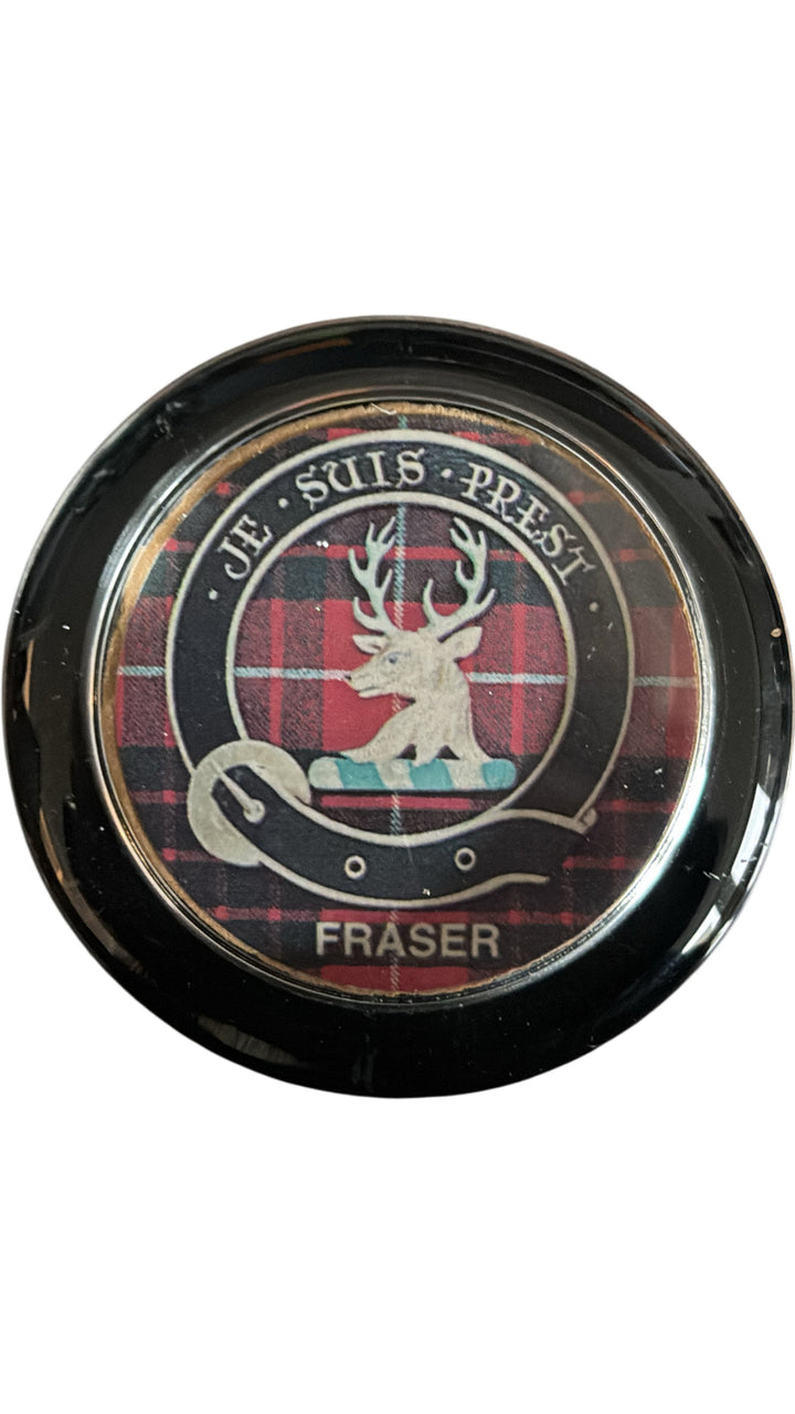 Scottish Clan Fraser Badge Je Suis Prest Tartan Paper Weight