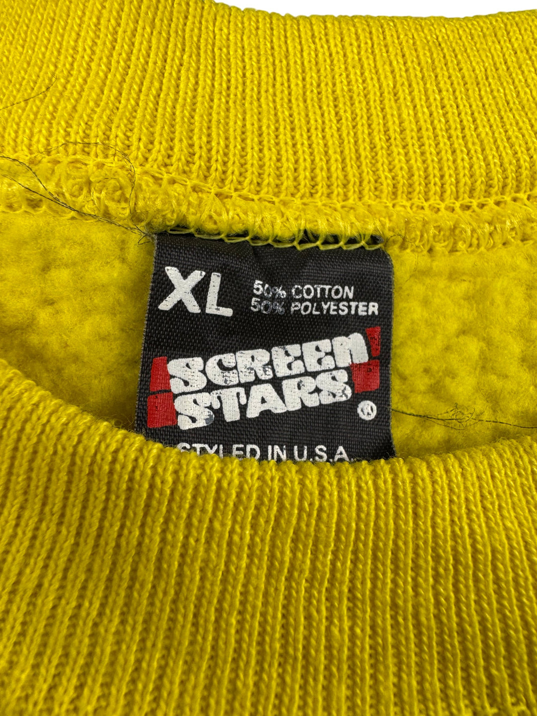 Screen Stars Yellow British Telecom Sweatshirt - L