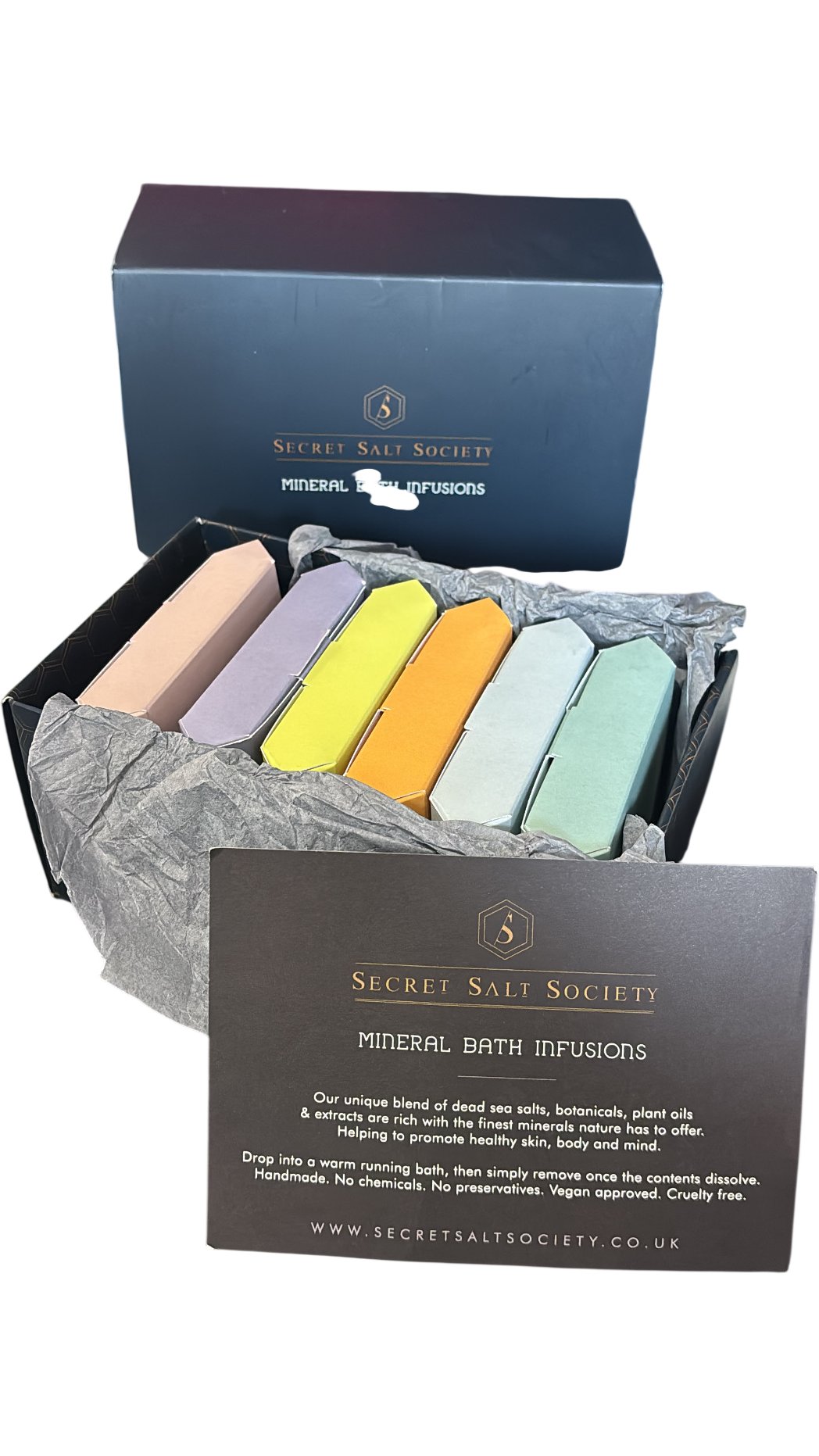 Secret Salt Society Mineral Bath Infusions Set Aromatherapy - Think Vintage ltd