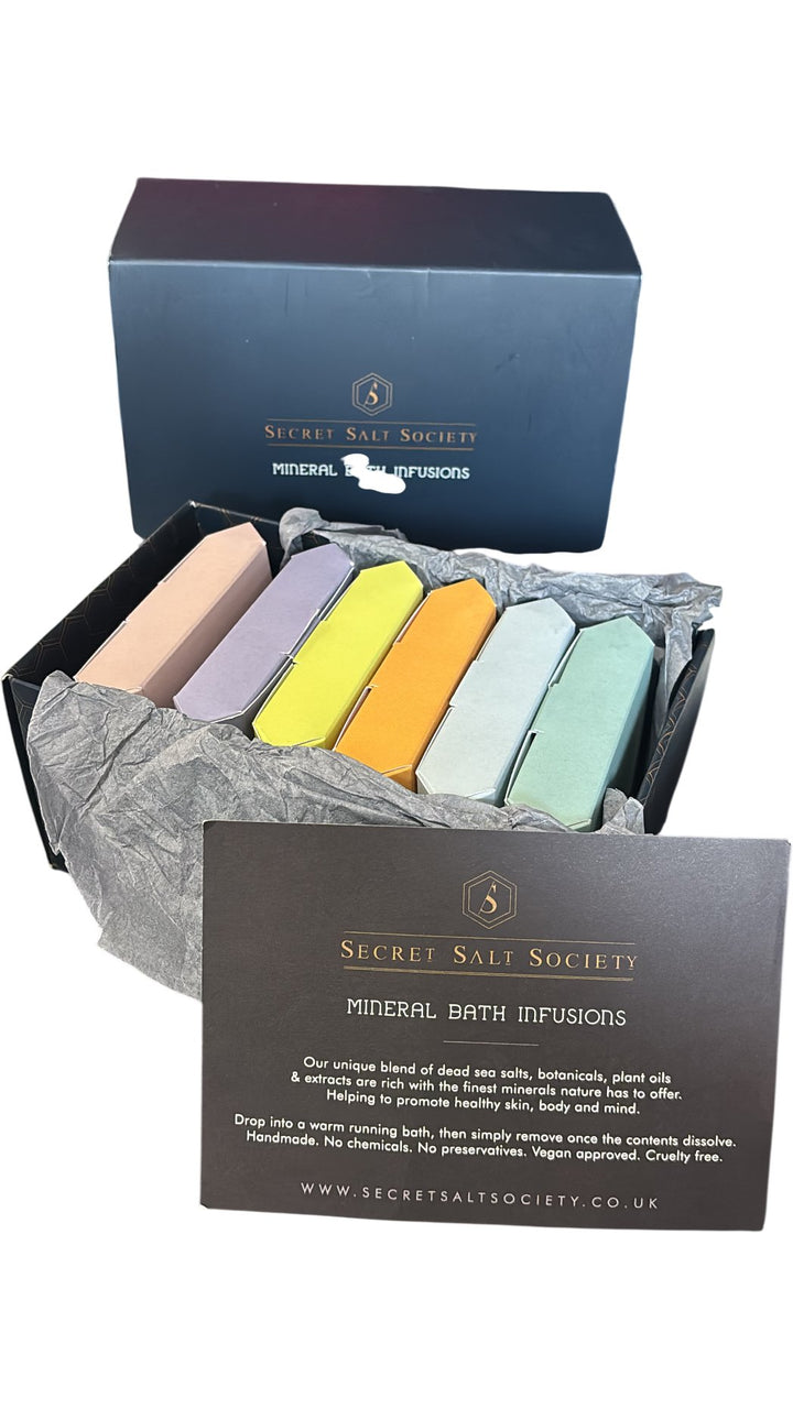 Secret Salt Society Mineral Bath Infusions Set Aromatherapy - Think Vintage ltd