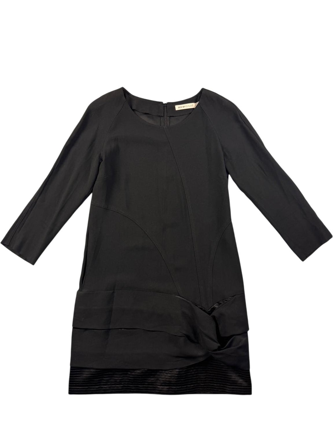 See By Chloé Black Sheath Dress - S - Think Vintage ltd
