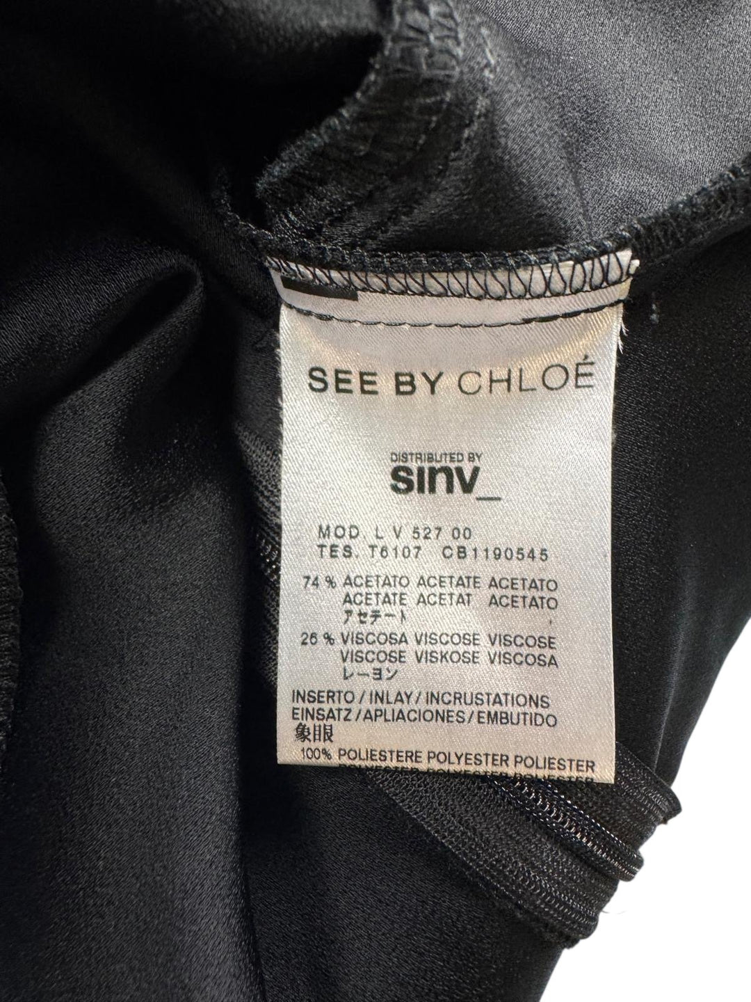 See By Chloé Black Sheath Dress - S - Think Vintage ltd