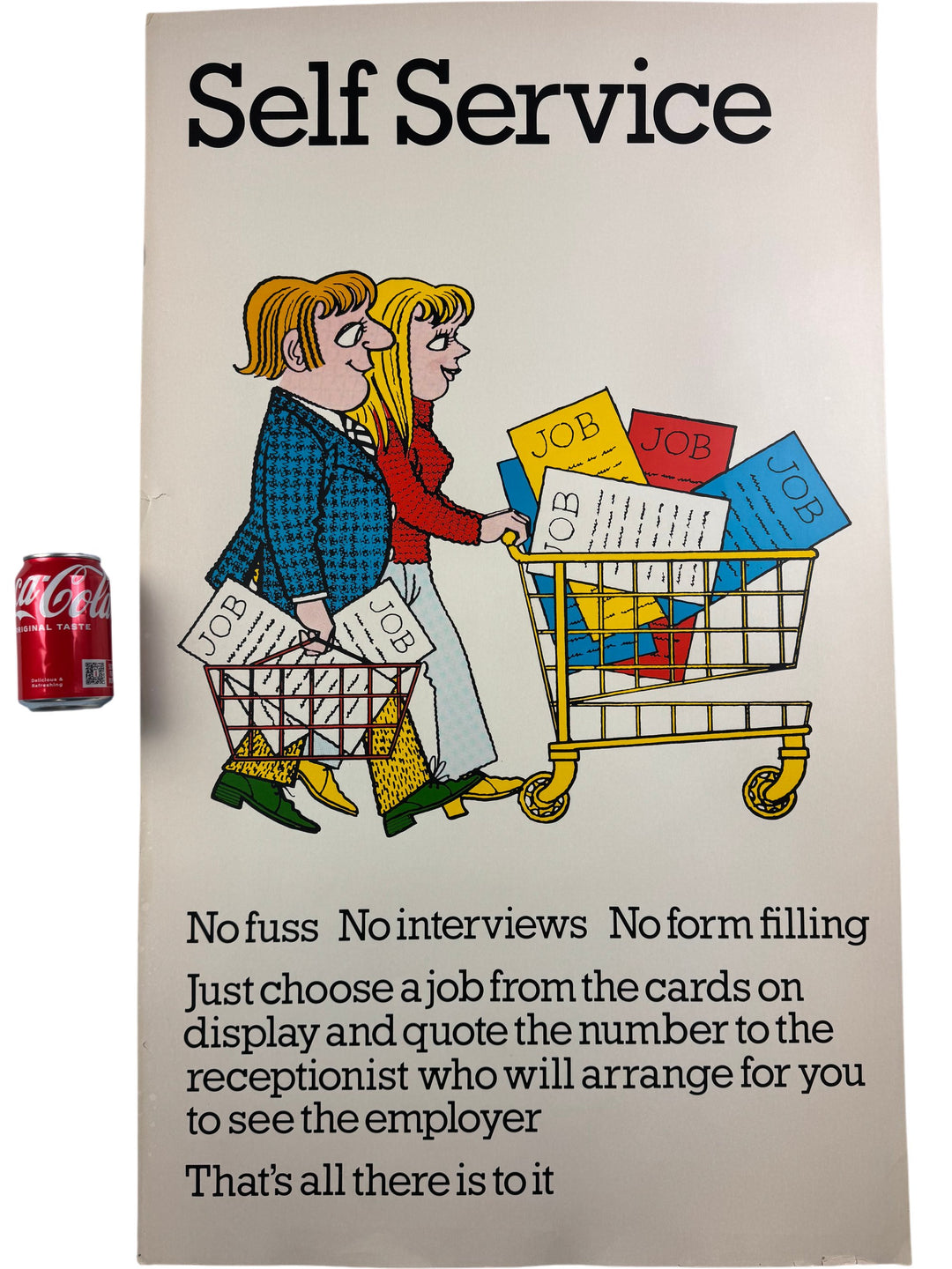 Self Service Vintage Reproduction Poster Classic Design Collectible - Think Vintage Online Ltd