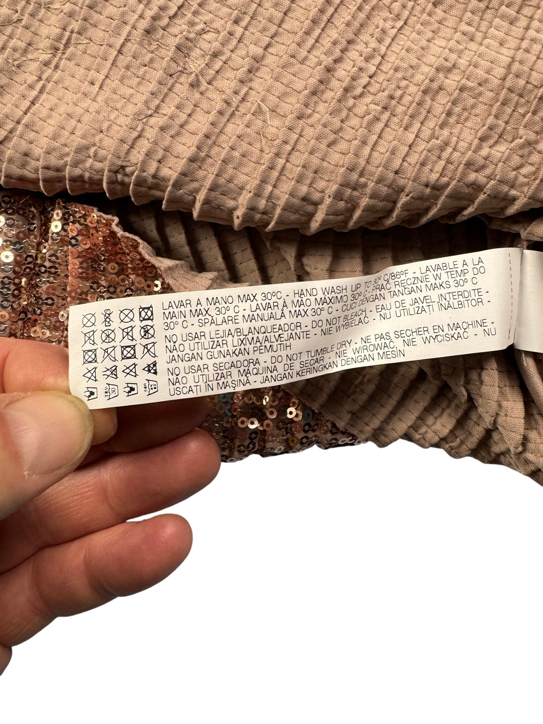 Sequin Cold Shoulder Dress - Think Vintage ltd