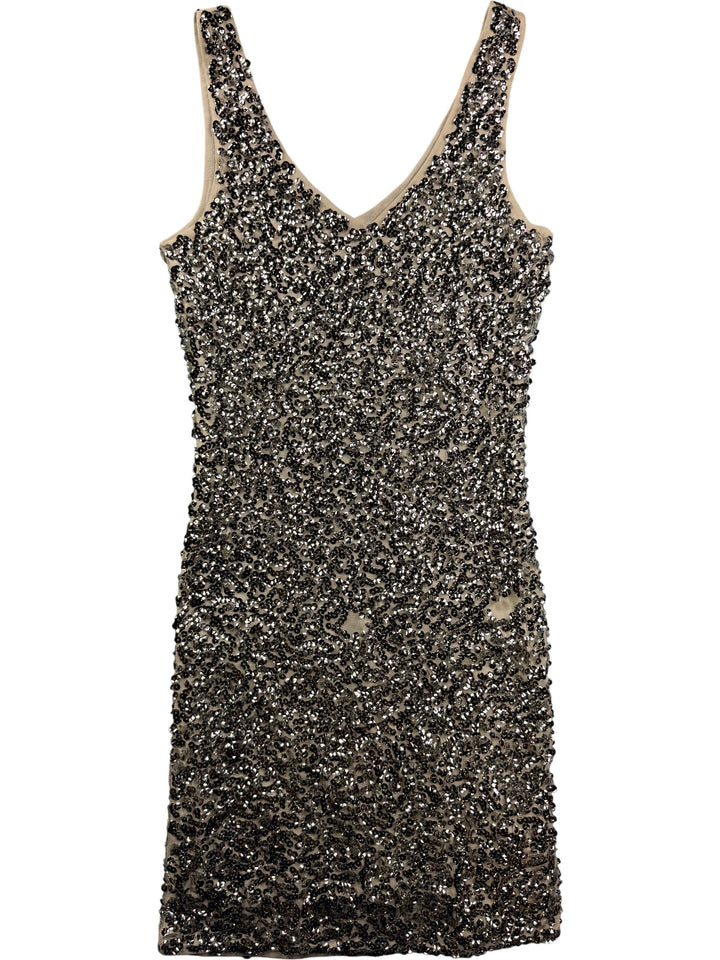 Sequin Embellished Sleeveless Dress S/M - Think Vintage ltd