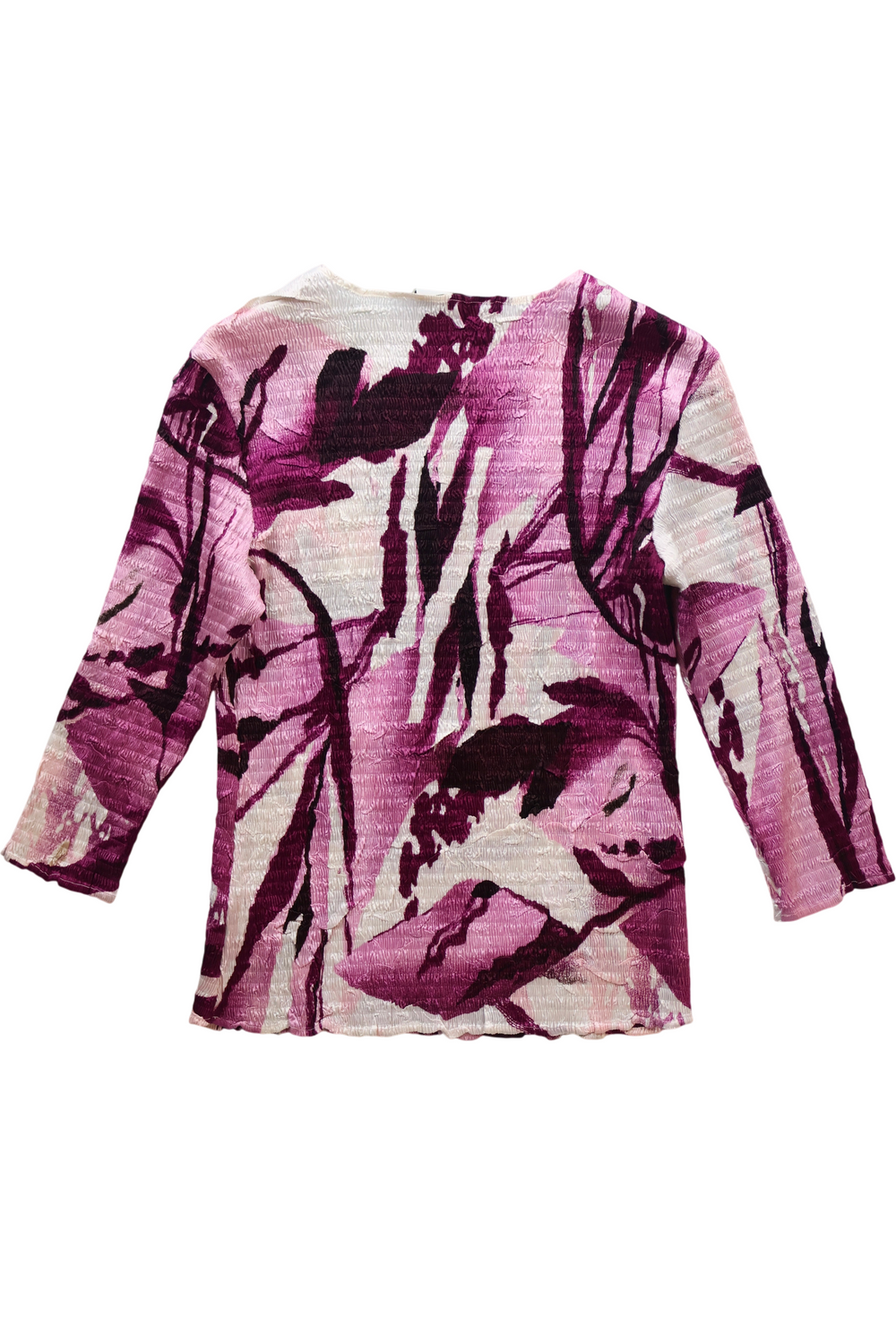 Sequin Floral Long Sleeve Top - M - Think Vintage ltd