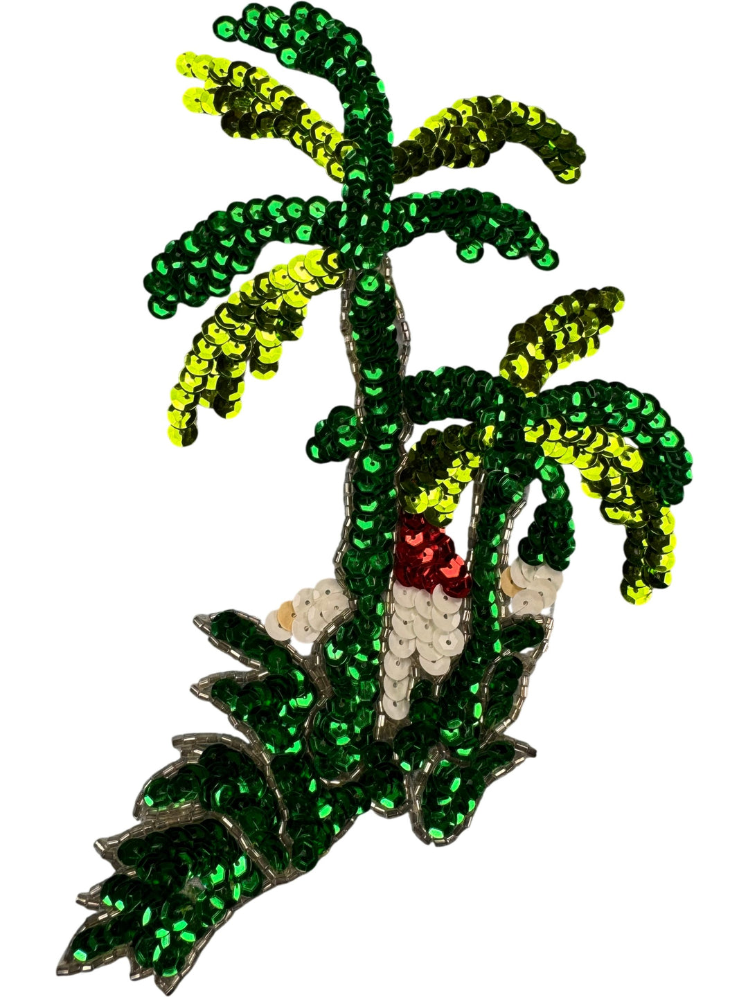 Sequin Palm Tree Embellishment Decor - Think Vintage