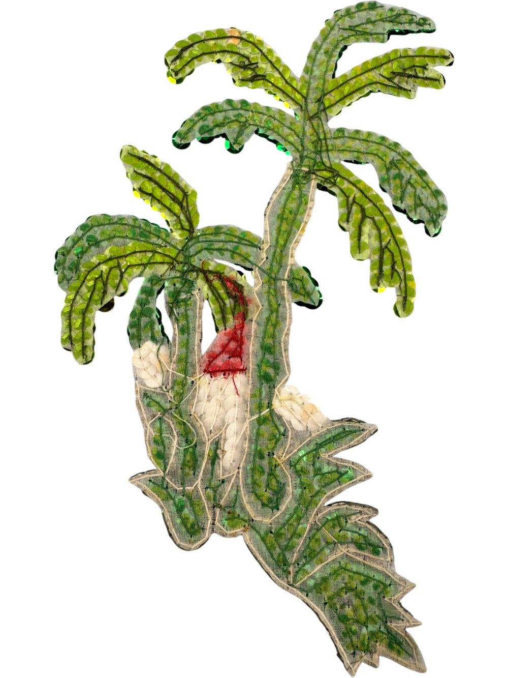 Sequin Palm Tree Embellishment Decor - Think Vintage