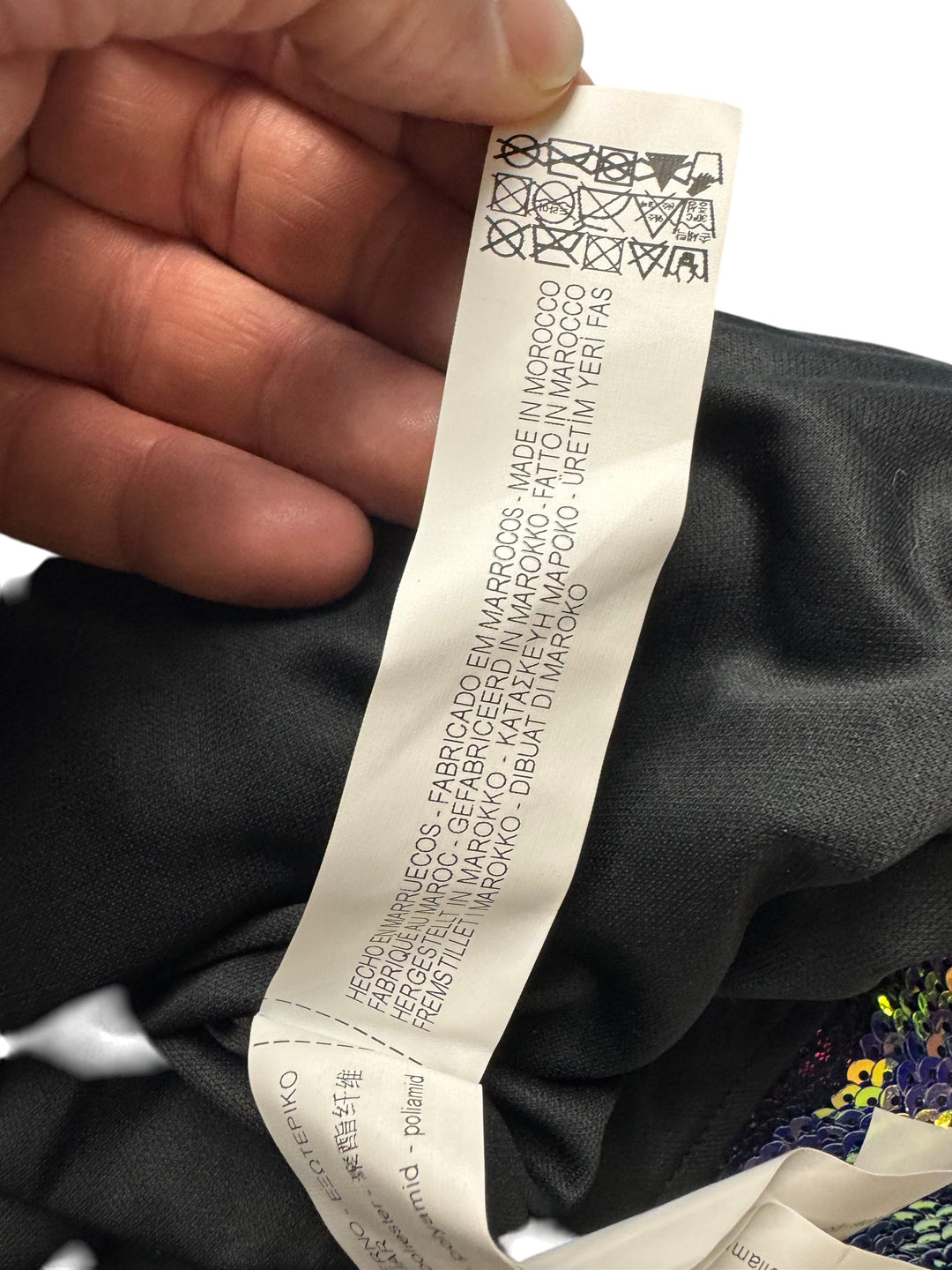 Sequin Spaghetti Strap Dress - Think Vintage ltd