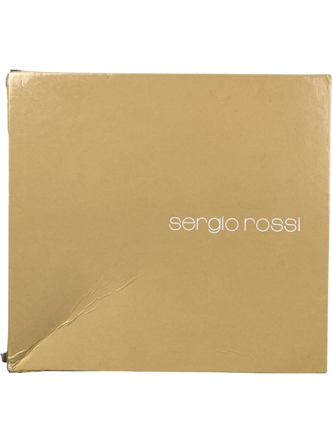 Sergio Rossi Brown Peep Toe High Heels - 6.5 - Think Vintage ltd