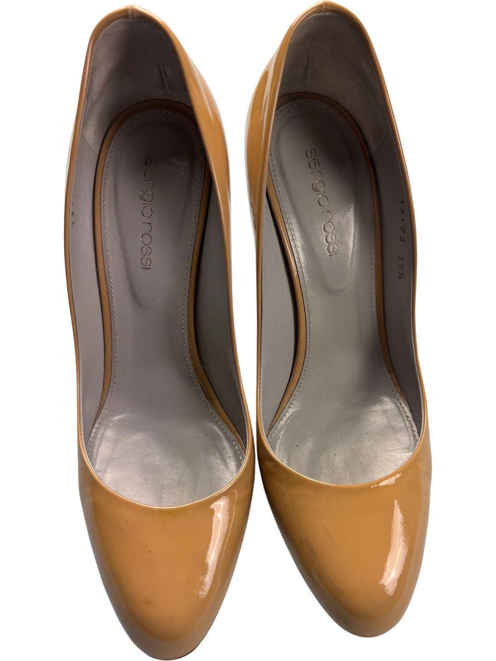 Sergio Rossi Patent Leather Heels - M - Think Vintage ltd