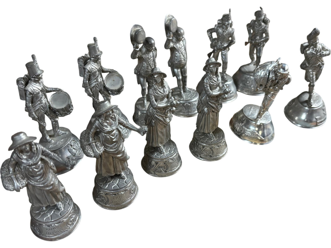 Set of Pewter Figurines - Think Vintage
