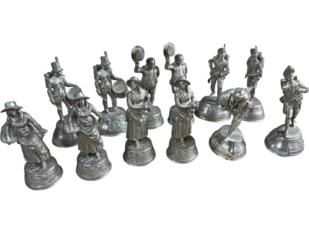 Set of Pewter Figurines - Think Vintage