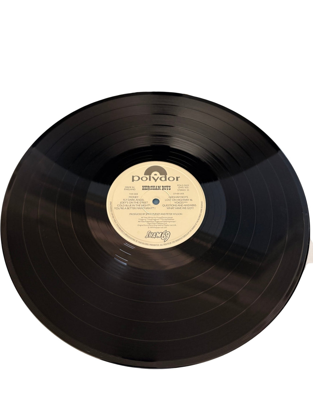 Sham 69 The Adventures Of Hersham Boys Vinyl Record - Good - Think Vintage ltd