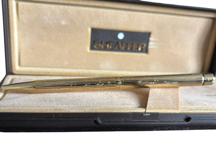 Sheaffer Gold Fountain Pen with Case Elegant Design Collectable Writing Instrume - Think Vintage