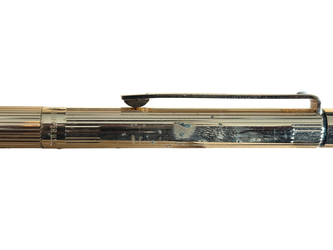 Sheaffer Gold Fountain Pen with Case Elegant Design Collectable Writing Instrume - Think Vintage ltd
