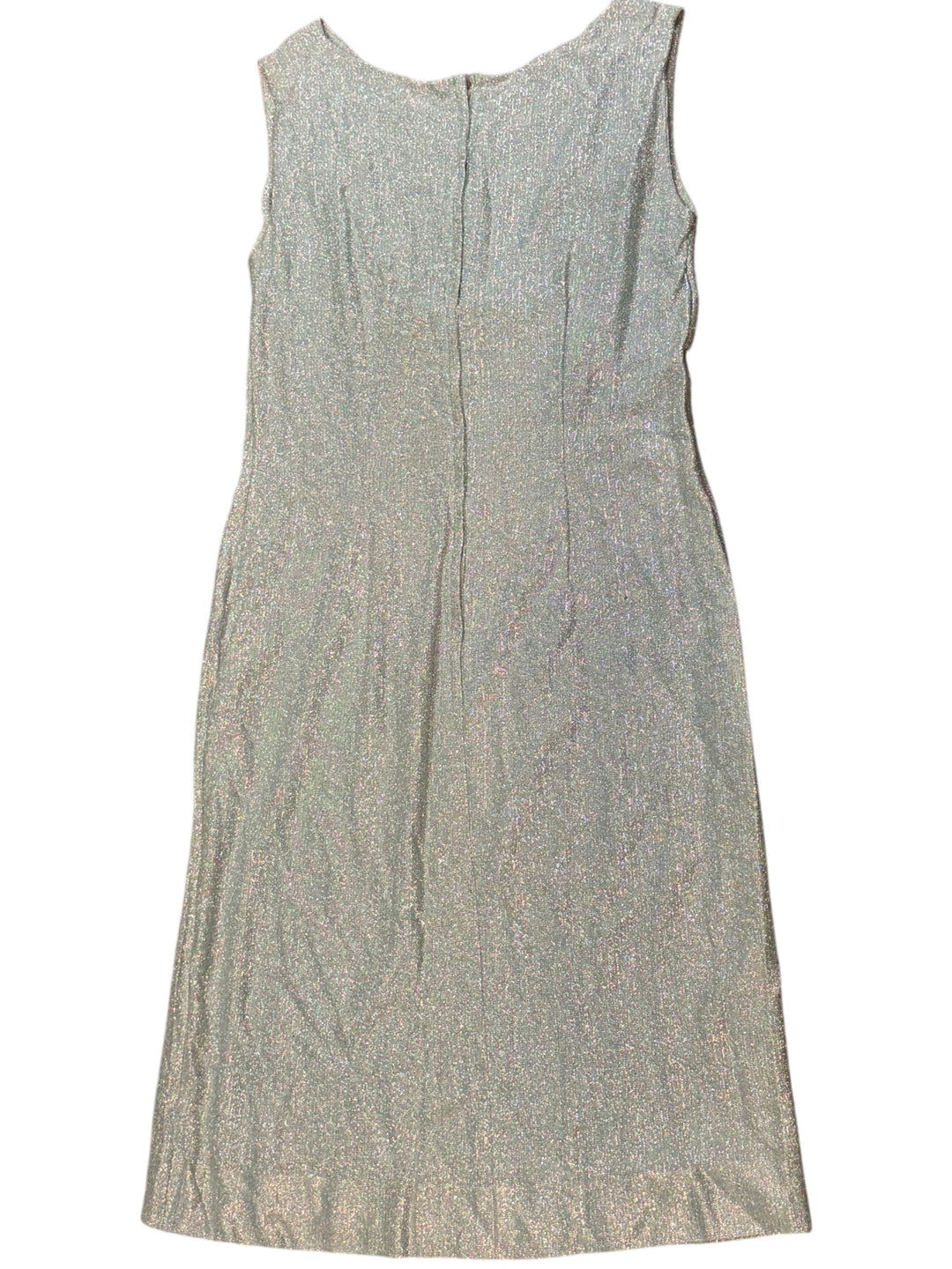 Shimmering Sleeveless Bow Detail Dress - S - Think Vintage